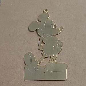 Brass Vintage Mickey Mouse Ornament